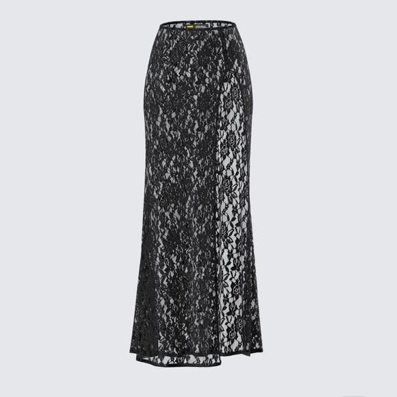 NWT Finesse Studios Beatrix Black Lace Skirt - Picture 3 of 3